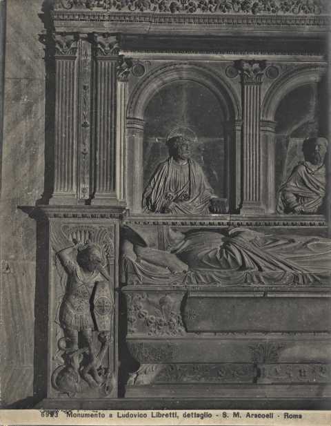 Moscioni, Romualdo — Monumento a Ludovico Libretti, dettaglio - S. M. Aracoeli - Roma — particolare